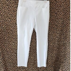 Christopher & Banks White Signature Slimming Stretch Pants Women's Size 6